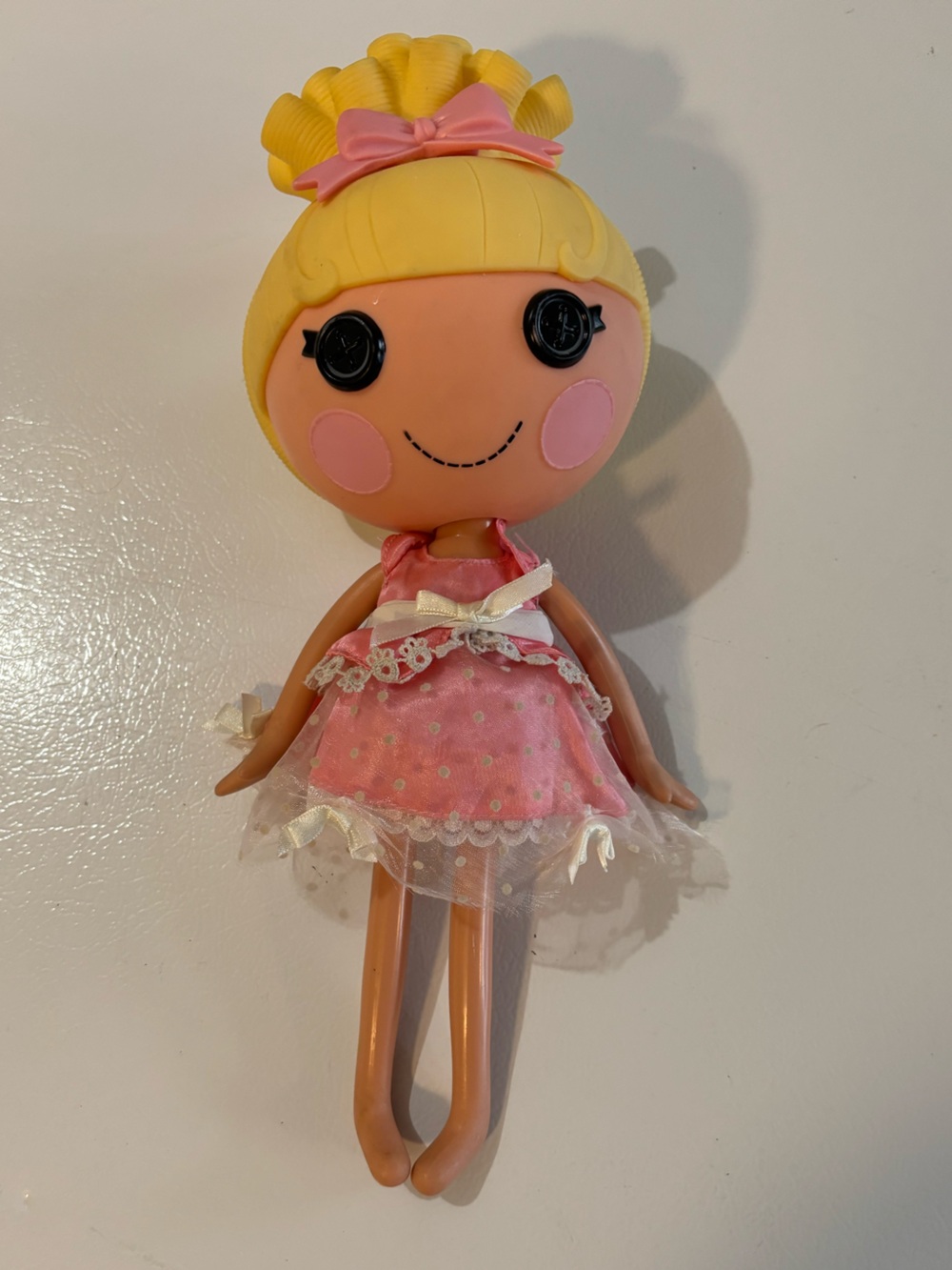 Lalaloopsy Doll Cinder Slippers Full Size 13" Pink Dots Dress 2010 MGA With Pet